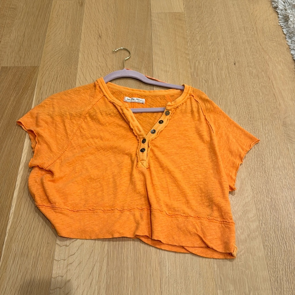 Free People Cropped Tee